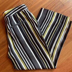 PRADA Milano Made in Romania Striped Trouser Pants. SIZE:  ITALY: 40   US: 6 (S)